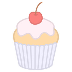 cupcake with cherry