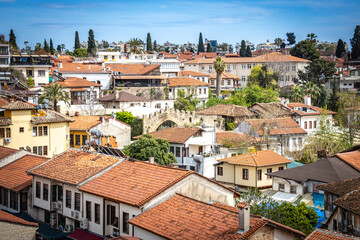 view of the old town of antalya, turkey, turkiye