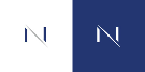 The initial N logo design is unique and modern