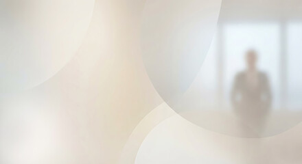 Light Abstract Gradient Background with Gentle Human Presence