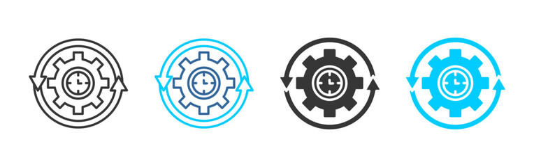 alignment icon set multiple style collection	
