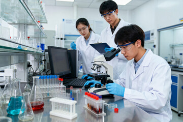 Young Researchers Conducting Lab Experiments