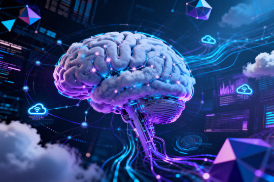AI Brain Neural Networks and Cloud Computing Integration