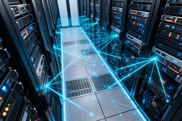 Data Center Servers with Network Connections