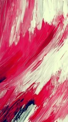 Abstract red and white paint texture background