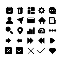 app and website icon style set