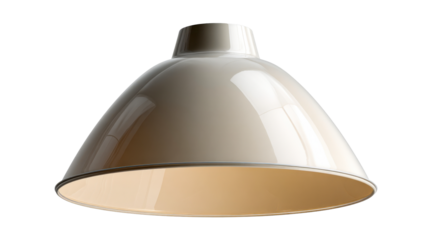 Modern light fixture shade with sleek glossy finish providing warm interior illumination perfect for contemporary home decor and architectural interior design projects
