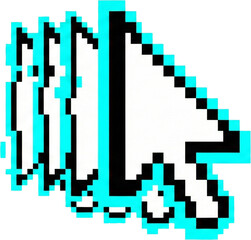 Classic Pixel Art Mouse Cursor - Retro Computer Interface Icon