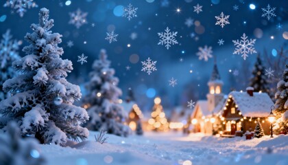 christmas tree in the night