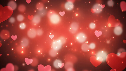 Clean Valentine Day love background featuring red hearts expressing romance emotion and modern holiday style
