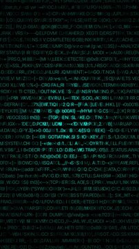 Cyberpunk Random Text Loop Seamless Background Vertical for Social Media Reels Shorts