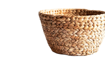 Handcrafted Natural Fiber Basket for Home Decor and Storage