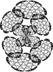 Abstract Mandala Vector Art, Stencil Mandala Design, Monochrome Mandala Vector, Geometric Mandala Illustration, Minimal Mandala Artwork, Decorative Mandala Vector, Modern Mandala Stencil Art, Symmetri