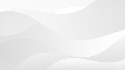 Minimalist white background with subtle gray overlapping waves creating a clean, professional, and sophisticated aesthetic texture.