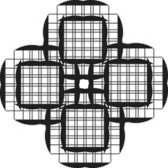 Abstract Mandala Vector Art, Stencil Mandala Design, Monochrome Mandala Vector, Geometric Mandala Illustration, Minimal Mandala Artwork, Decorative Mandala Vector, Modern Mandala Stencil Art, Symmetri