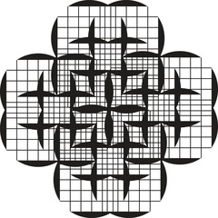 Abstract Mandala Vector Art, Stencil Mandala Design, Monochrome Mandala Vector, Geometric Mandala Illustration, Minimal Mandala Artwork, Decorative Mandala Vector, Modern Mandala Stencil Art, Symmetri