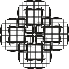 Abstract Mandala Vector Art, Stencil Mandala Design, Monochrome Mandala Vector, Geometric Mandala Illustration, Minimal Mandala Artwork, Decorative Mandala Vector, Modern Mandala Stencil Art, Symmetri