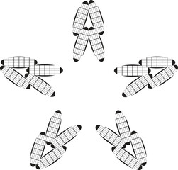 Abstract Mandala Vector Art, Stencil Mandala Design, Monochrome Mandala Vector, Geometric Mandala Illustration, Minimal Mandala Artwork, Decorative Mandala Vector, Modern Mandala Stencil Art, Symmetri