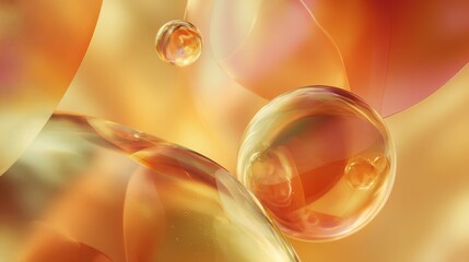 morphism background golden and amber gradient  on blurred background