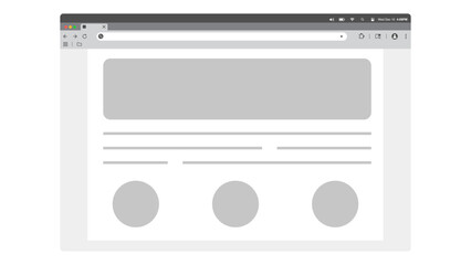 Blank Web Browser Template