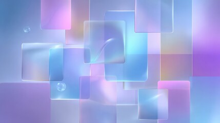 Gradient glass morphism background on blurred background