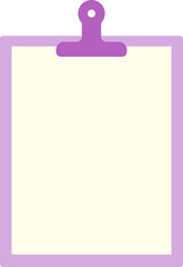 レトロなクリップボードフレーム　ピンク