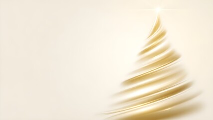 Elegant Golden Christmas Tree Glow