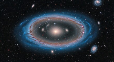 Obraz premium Galaxy with Stars and Cosmic Dust.