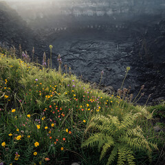 mountain landscape in the morning