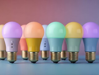 Colorful Light Bulbs in Various Shades for Modern Decoration Ideas