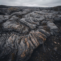 volcanic landscape in lanzarote spain