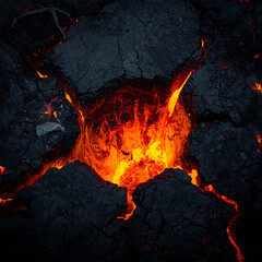 fire in the fireplace