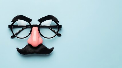 Novelty Disguise Glasses with Fake Nose and Mustache