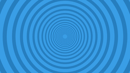 Naklejka premium Blue Concentric Circle Tunnel Pattern Background