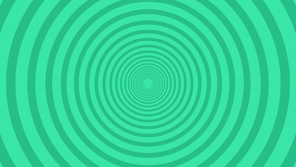 Turquoise Concentric Circle Tunnel Pattern Background