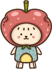 Cartoon Apple Character