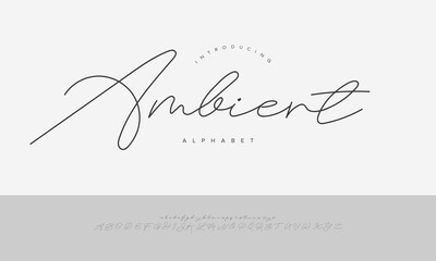 Ambient Stylish Signature Script Font Vector For Photography Watermark Logo
