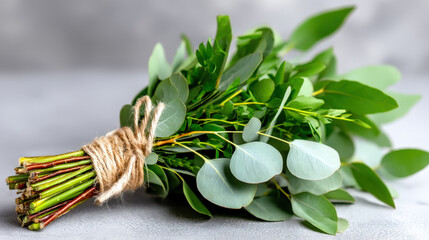 Intentional living eucalyptus bouquet leaf herb organic green natural intentional living decor wellness spa