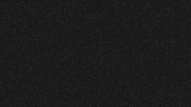 Dynamic dark gray topographic map lines smoothly flowing creating an abstract digital pattern movement