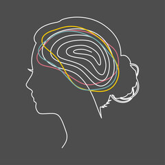 Personal growth and development. Business and education concept. Metaphor of problem solving, chaos and mess, difficult situation. Creativity and innovation.