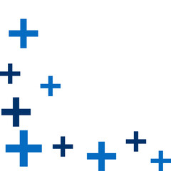 Medical Cross Pattern Corner