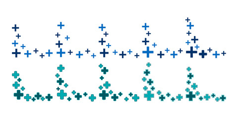 Medical Cross Pattern Corner