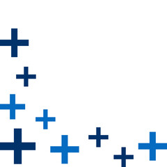 Medical Cross Pattern Corner