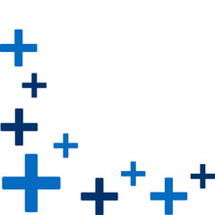 Medical Cross Pattern Corner