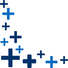 Medical Cross Pattern Corner