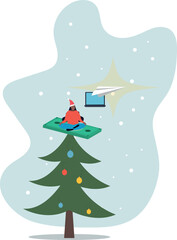 Online business making money, salary or multi income stream, side hustle or side gig earning, investment return.about a man and his life.