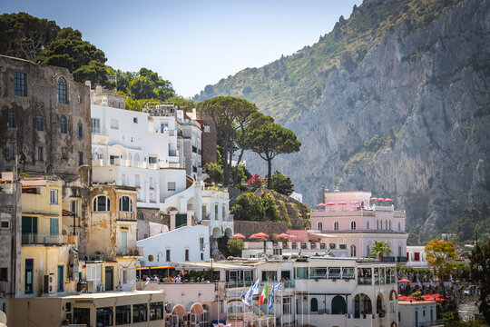 capri, capri town, piazzetta di capri, island, naples, napoli, italy, europe