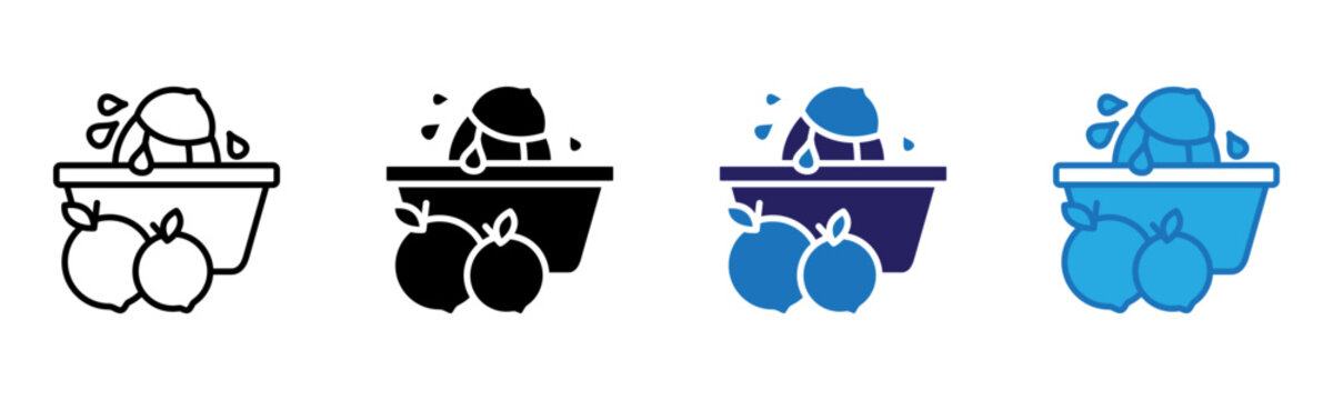 Squeezer Icon Multi Style Vector Illustration