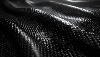 Black Carbon Fiber Weave Texture Background with Geometric Gloss