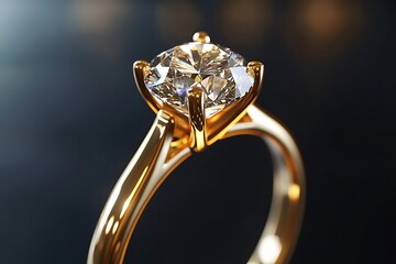 Golden ring shining bright high resolution picture